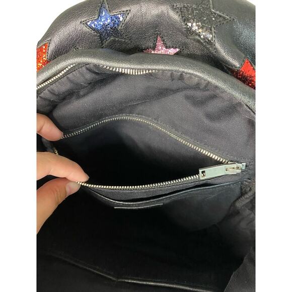 Yves Saint Laurent Star Applique Mini City California Leather Backpack in Black - Picture 10 of 16